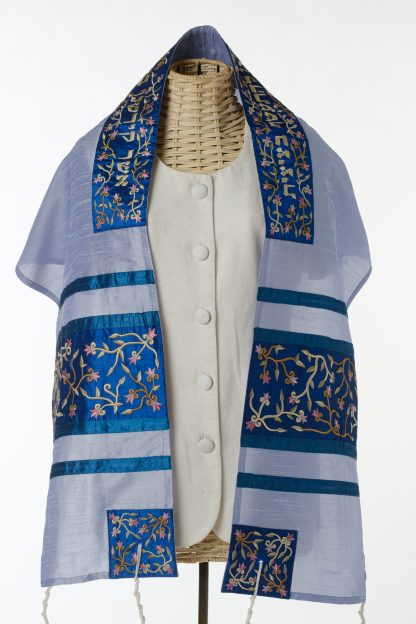Noam - Women's Handmade Silk Tallit-0