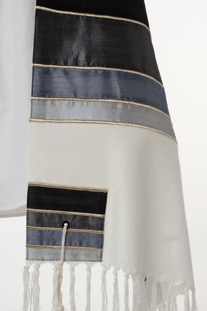 Ryan - Men's Handmade Viscose and Silk Tallit-3477