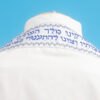 Izzy - Men's Wool Tallit, Blue and Gold - Image 2