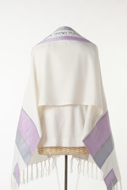 Claire - Handmade Woman's Viscose and Silk Tallit - Image 2