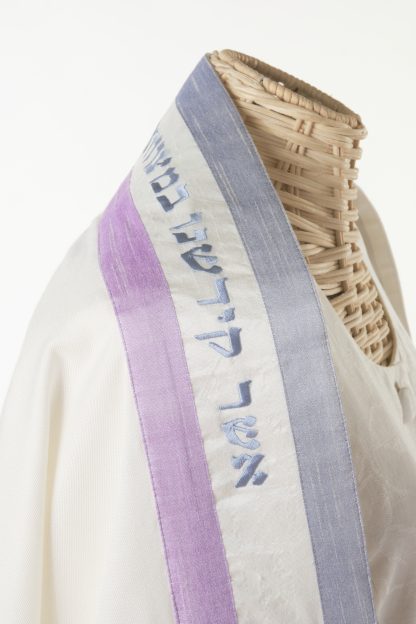 Claire - Handmade Woman's Viscose and Silk Tallit - Image 4