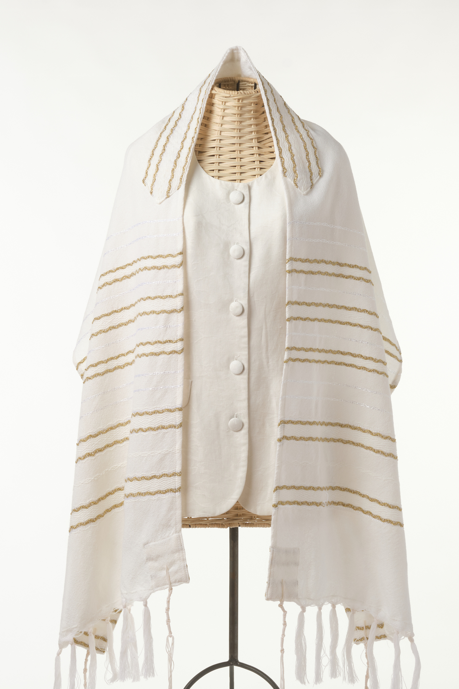 Bryan - Handmade Unisex Woven Wool Tallit - The Tallis Lady