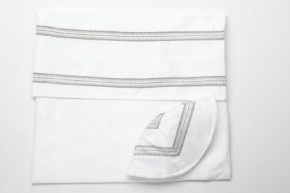 Adriel - Handmade Unisex Woven Silk Tallit - Image 5