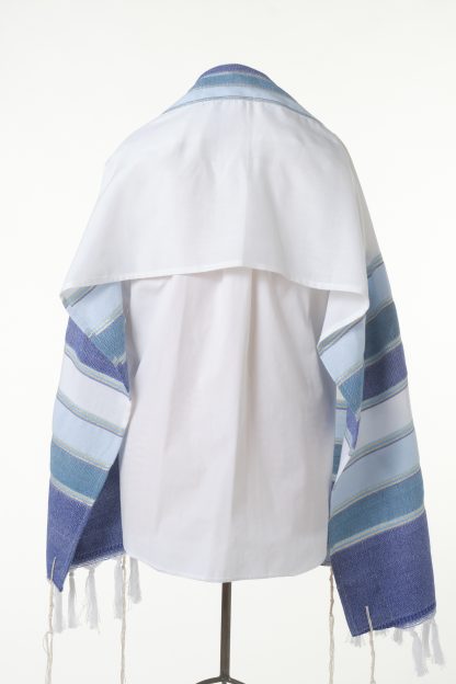 Dawson - Handmade Unisex Woven Silk Tallit - Image 2