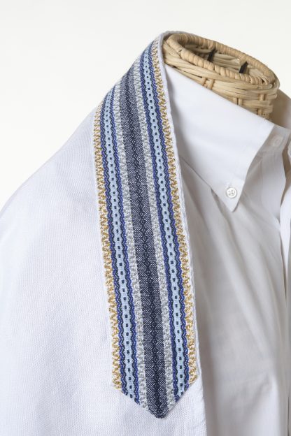 Emanuel - Handmade Men's Woven Silk Tallit - Image 7