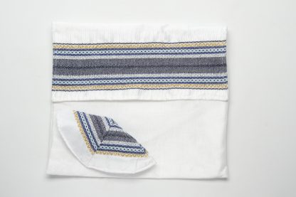 Emanuel - Handmade Men's Woven Silk Tallit - Image 4