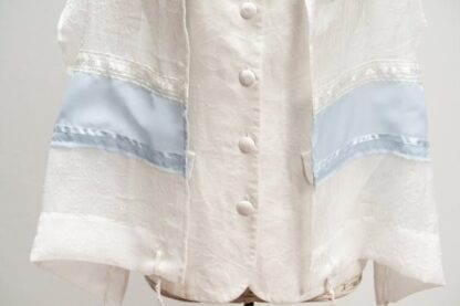 Shana- Petite - Women's Handmade Sheer Organza Tallit - Image 4