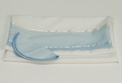 Shana- Petite - Women's Handmade Sheer Organza Tallit - Image 3