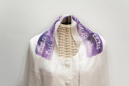 Sadie - Handmade Women's Sheer Chiffon Tallit - Image 6