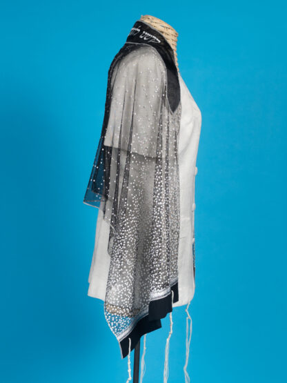 Raya - Handmade Women's Sheer Organza Tallit - Image 3