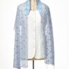 Reagan - Handmade Women's Blue Lace Tallit with Sequins