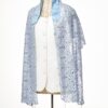 Reagan - Handmade Women's Blue Lace Tallit with Sequins - Image 2