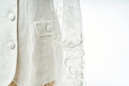 Lauren - Handmade Women's Sheer Organza Tallit - Image 4