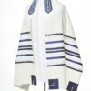Hugo - Handmade Men's Brushed Cotton Tallit - Image 2
