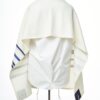 Hugo - Handmade Men's Brushed Cotton Tallit - Image 4