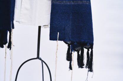 Maddox - Handmade Unisex Woven Cotton Tallit - Image 9