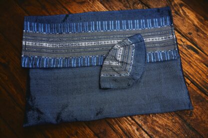 Noah - Handmade Unisex Woven Silk Tallit - Image 9