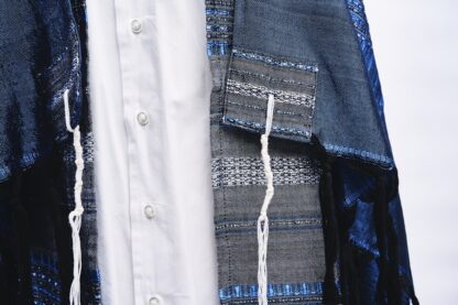Noah - Handmade Unisex Woven Silk Tallit - Image 10