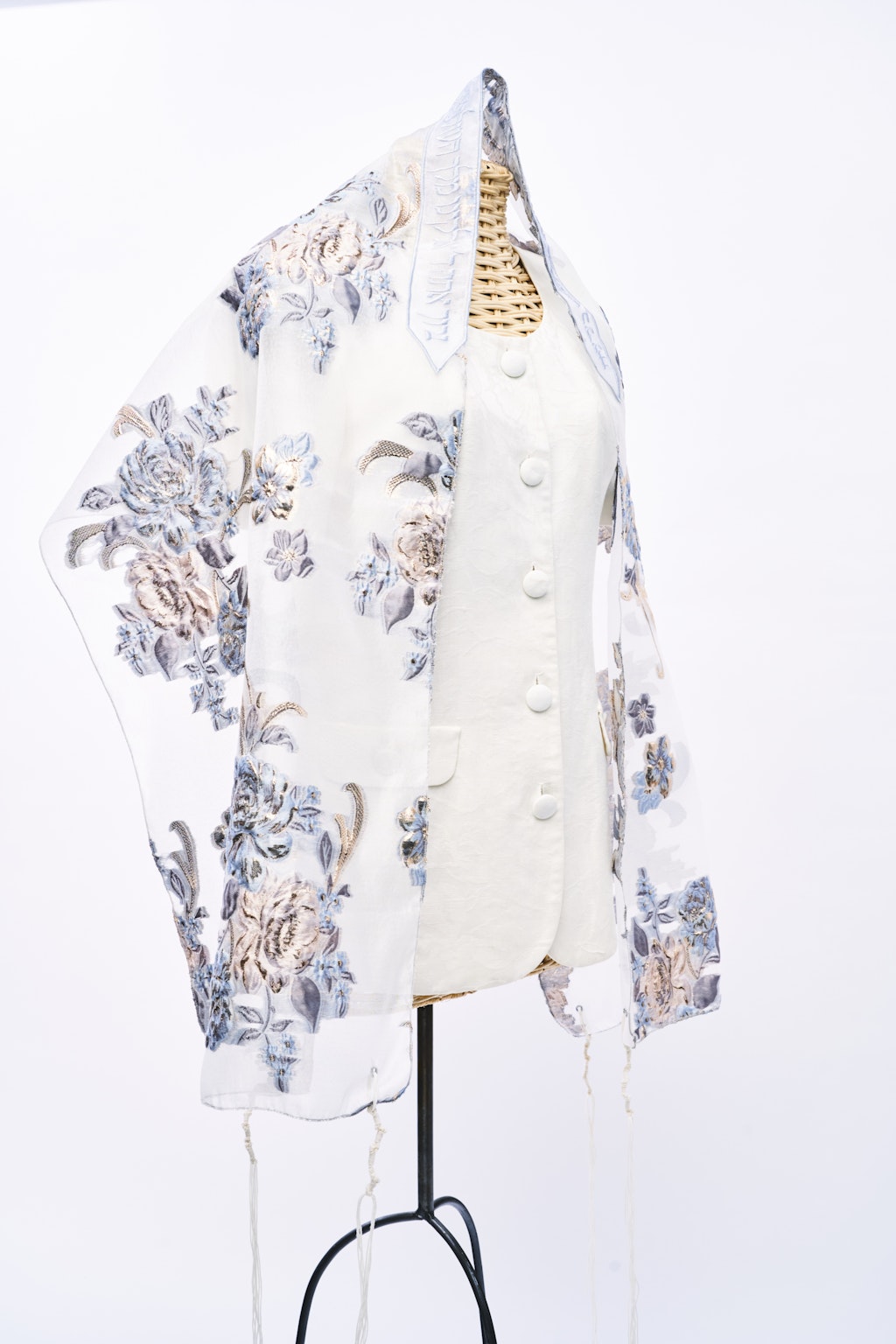 Fannie - Handmade Women's Brocade Tallit - Image 12
