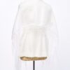 Diana - Handmade Women's White Organza Tallit - Image 5