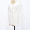Diana - Handmade Women's White Organza Tallit - Image 7