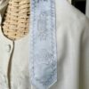 Tanner - Unisex Wool White and Silver Tallit, - Image 3