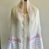 Georgina - Handmade Women's Sheer Pink Organza Tallit