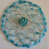 Turquoise/Aqua - Handmade Beaded and Crystal Kippah