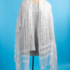 Camila - Handmade Women's Ivory Sheer Silk Tallit