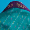 Stella - Handmade Women's Teal and Purple Silk Tallit - Image 2