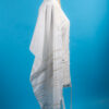 Hayden - Unisex Traditional Acrylic Tallit in White & Gold - Image 5