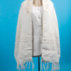 Adrian - Unisex Gold and White Wool Tallit