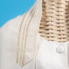 Adrian - Unisex Gold and White Wool Tallit - Image 5