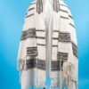 Echo - Handmade Men's Woven Cotton Tallit - Large Size