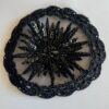 Black Beaded and Sequins - Handmade Woman's Crocheted Kippah - Image 3