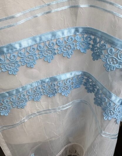 Meadow - Handmade Women's Organza Tallit - Image 5