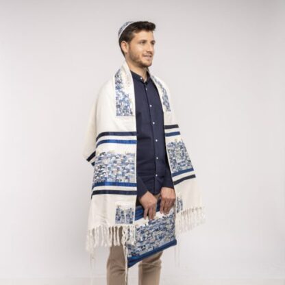 Logan - Handmade Unisex Viscose Tallit - Image 3