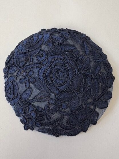 New Navy Embroidery - Handmade Women's Kippah